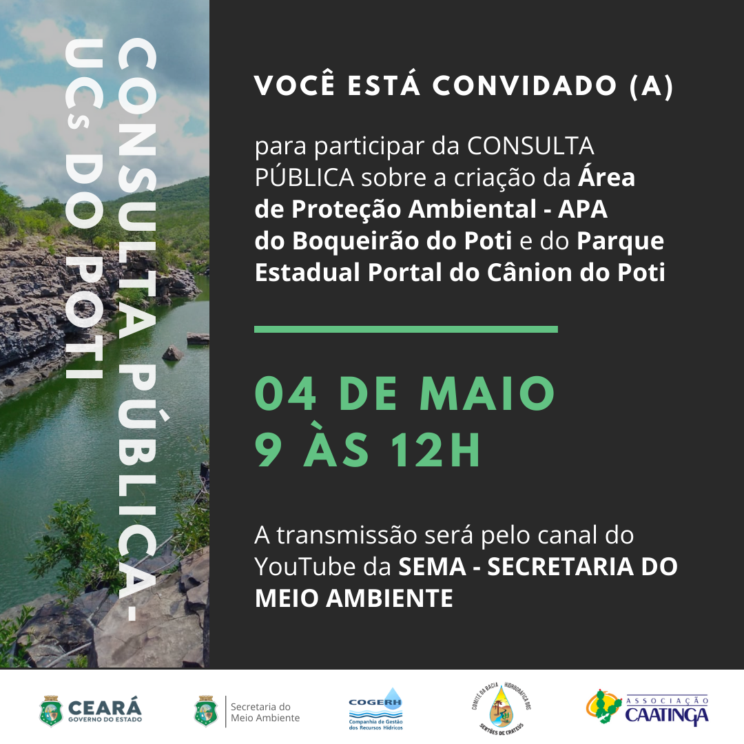 CONVITE PARA CONSULTA PÚBLICA – UCs DO POTI