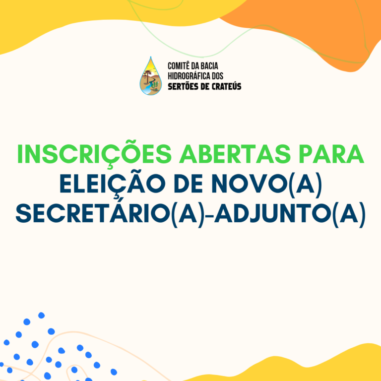 Comitê abre inscrições para eleição de novo(a) secretário(a)-adjunto(a); confira o edital