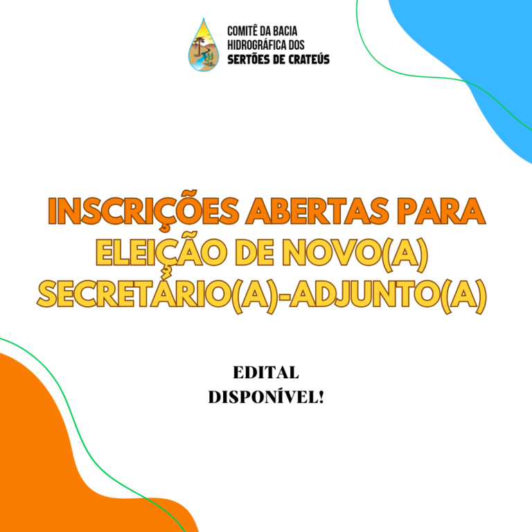CBH Sertões de Crateús abre inscrições para eleição de novo(a) secretário(a)-adjunto(a); confira o edital